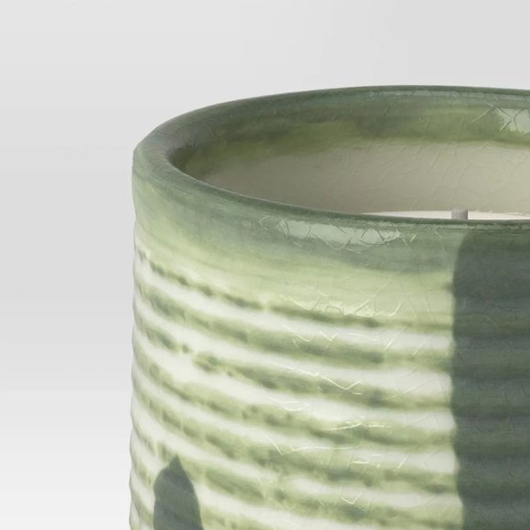 Threshold Ceramic Citronella Outdoor Candle Green - Picture 2 of 2